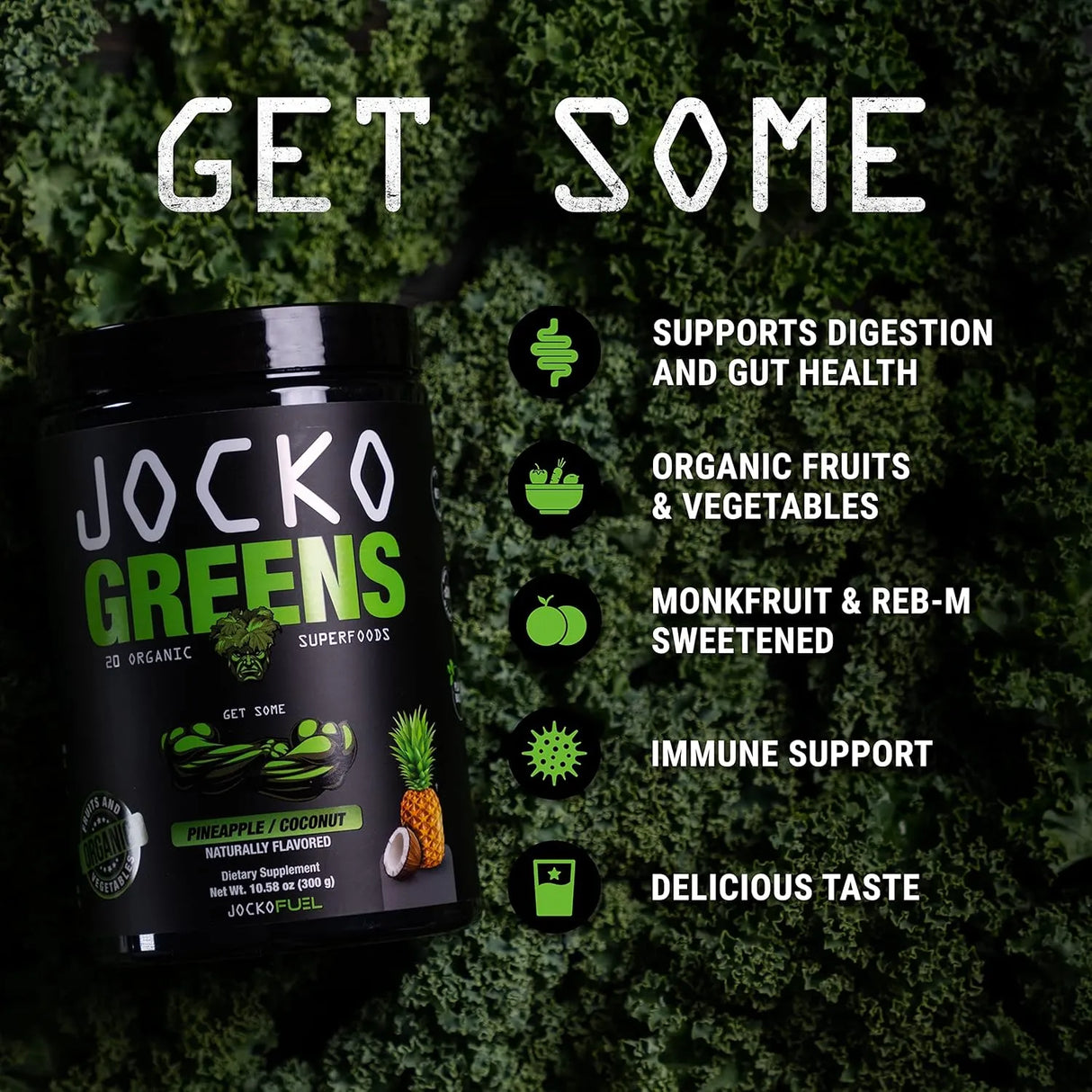 JOCKO FUEL - Jocko Fuel Daily Greens Powder 30 Servicios Coconut/Pineapple 300Gr. - The Red Vitamin MX - Suplementos Alimenticios - {{ shop.shopifyCountryName }}