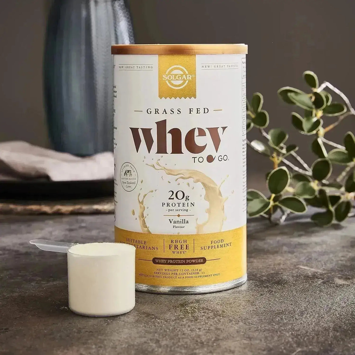 SOLGAR - Solgar Grass Fed Whey to Go Protein Powder Vanilla 338Gr. - The Red Vitamin MX - Suplementos Alimenticios - {{ shop.shopifyCountryName }}