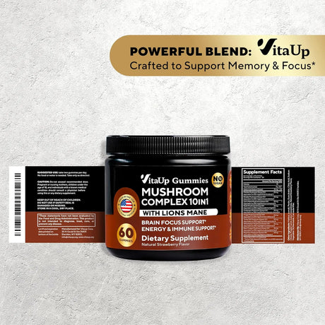 VITAUP - VitaUp Mushroom Gummies for Adults 60 Gomitas - The Red Vitamin MX - Suplementos Alimenticios - {{ shop.shopifyCountryName }}