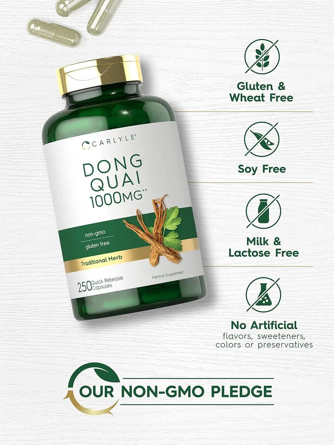 CARLYLE - Carlyle Dong Quai 1000Mg. 250 Capsulas - The Red Vitamin MX - Suplementos Alimenticios - {{ shop.shopifyCountryName }}
