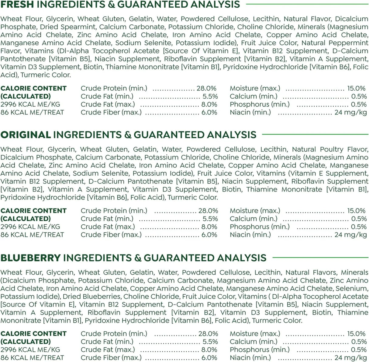 GREENIES - Greenies Regular Natural Dental Care Dog Treats Variety Pack 36 Piezas - The Red Vitamin MX - Cuidado Dental Para Perros - {{ shop.shopifyCountryName }}