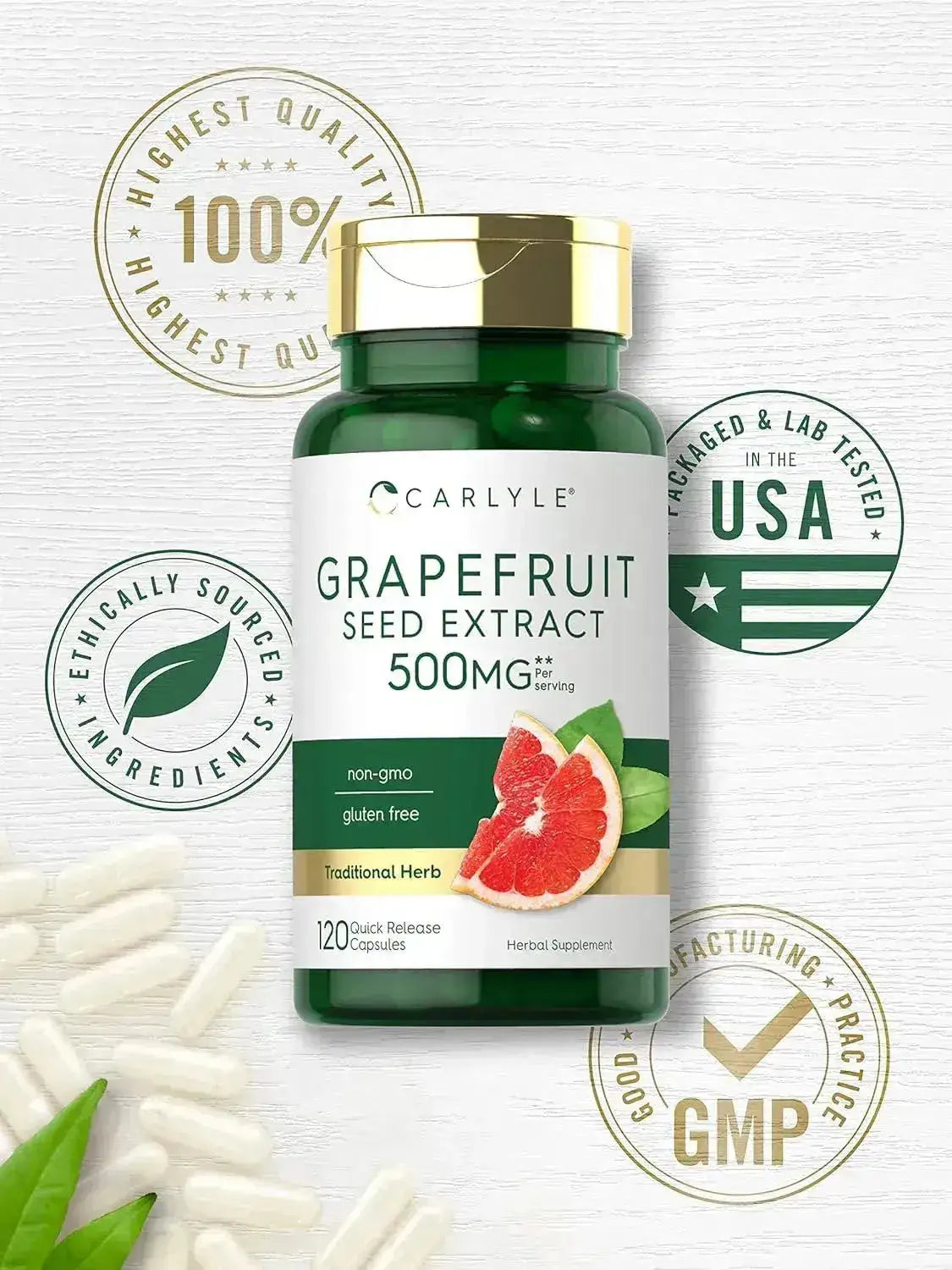 CARLYLE - Carlyle Grapefruit Seed Extract 500Mg. 120 Capsulas - The Red Vitamin MX - Suplementos Alimenticios - {{ shop.shopifyCountryName }}