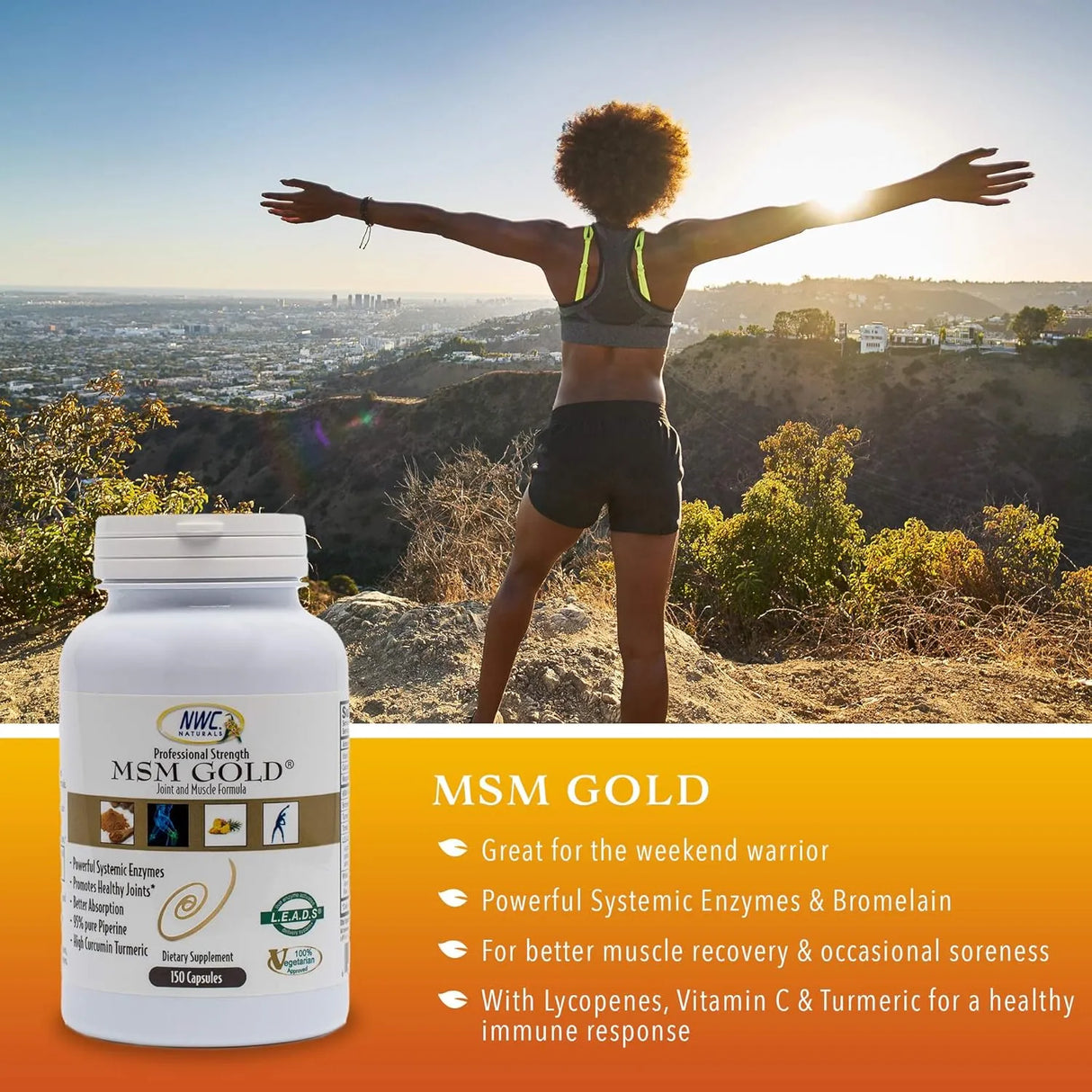 NWC NATURALS - NWC Naturals MSM Gold Systemic Enzyme 150 Capsulas - The Red Vitamin MX - Suplementos Alimenticios - {{ shop.shopifyCountryName }}