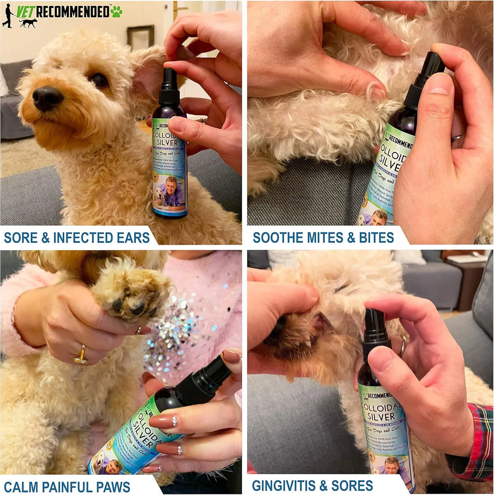 VET RECOMMENDED - Vet Recommended Colloidal Silver for Dogs & Cats 4 Fl.Oz. - The Red Vitamin MX - Remedios Para La Picazón De Perros - {{ shop.shopifyCountryName }}