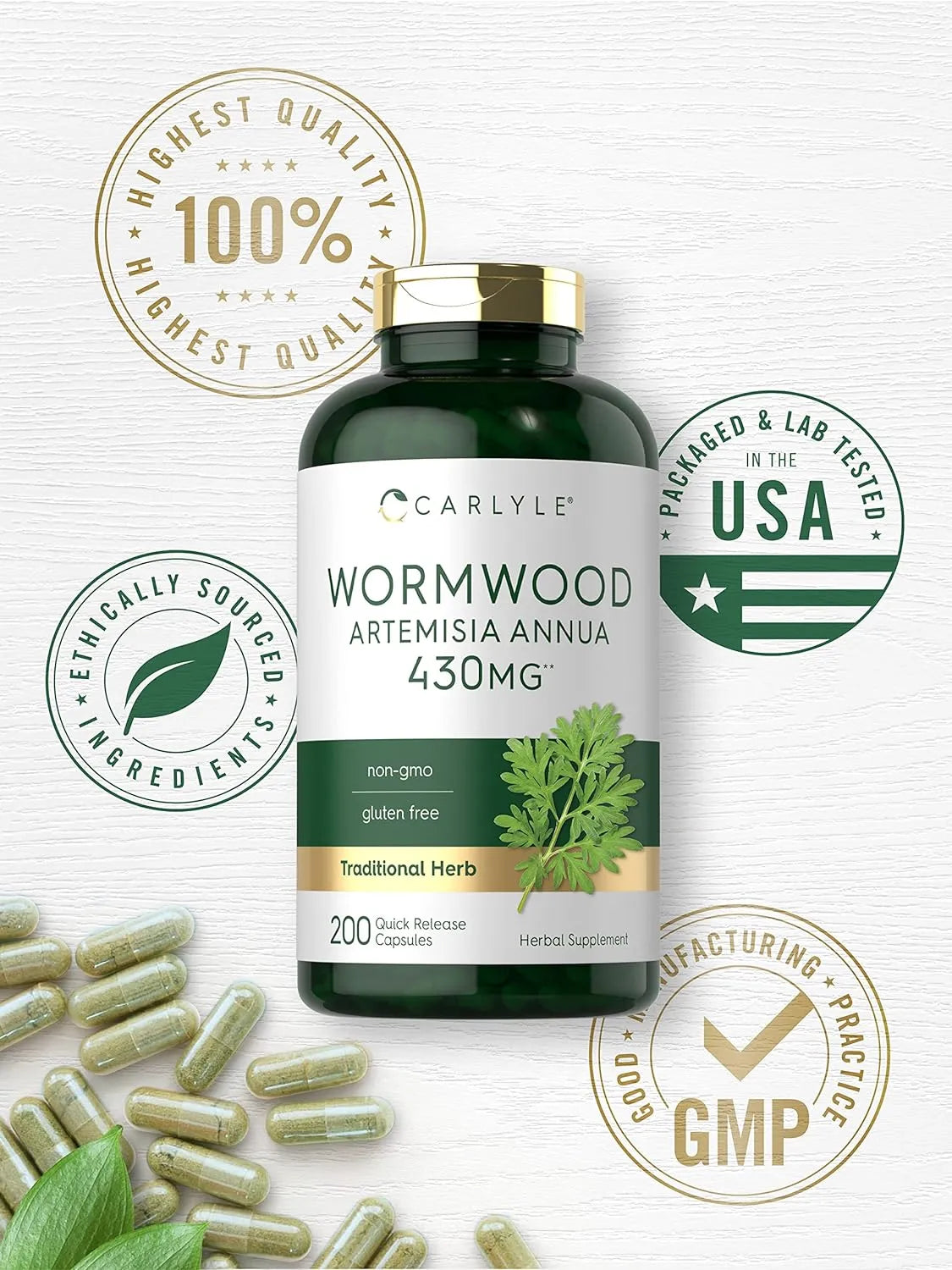 CARLYLE - Carlyle Wormwood 430Mg. 200 Capsulas - The Red Vitamin MX - Suplementos Alimenticios - {{ shop.shopifyCountryName }}