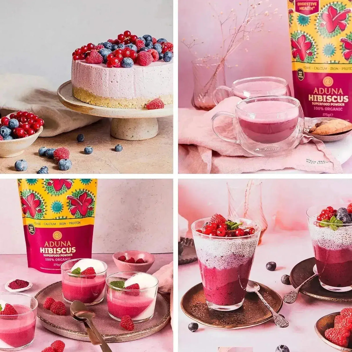 ADUNA - Aduna Organic Hibiscus Flower Powder 275Gr. - The Red Vitamin MX - Suplementos Alimenticios - {{ shop.shopifyCountryName }}