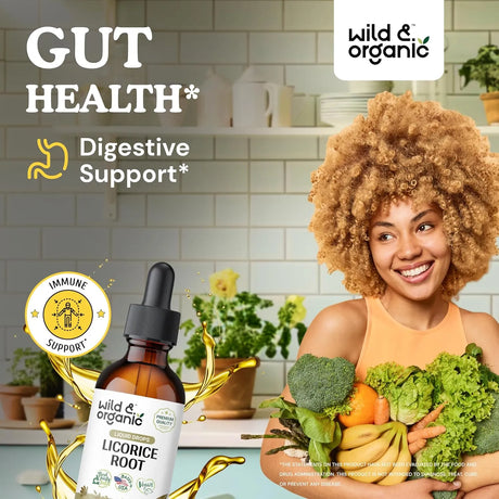 WILD & ORGANIC - Wild & Organic Licorice Root Tincture 2 Fl.Oz. - The Red Vitamin MX - Suplementos Alimenticios - {{ shop.shopifyCountryName }}