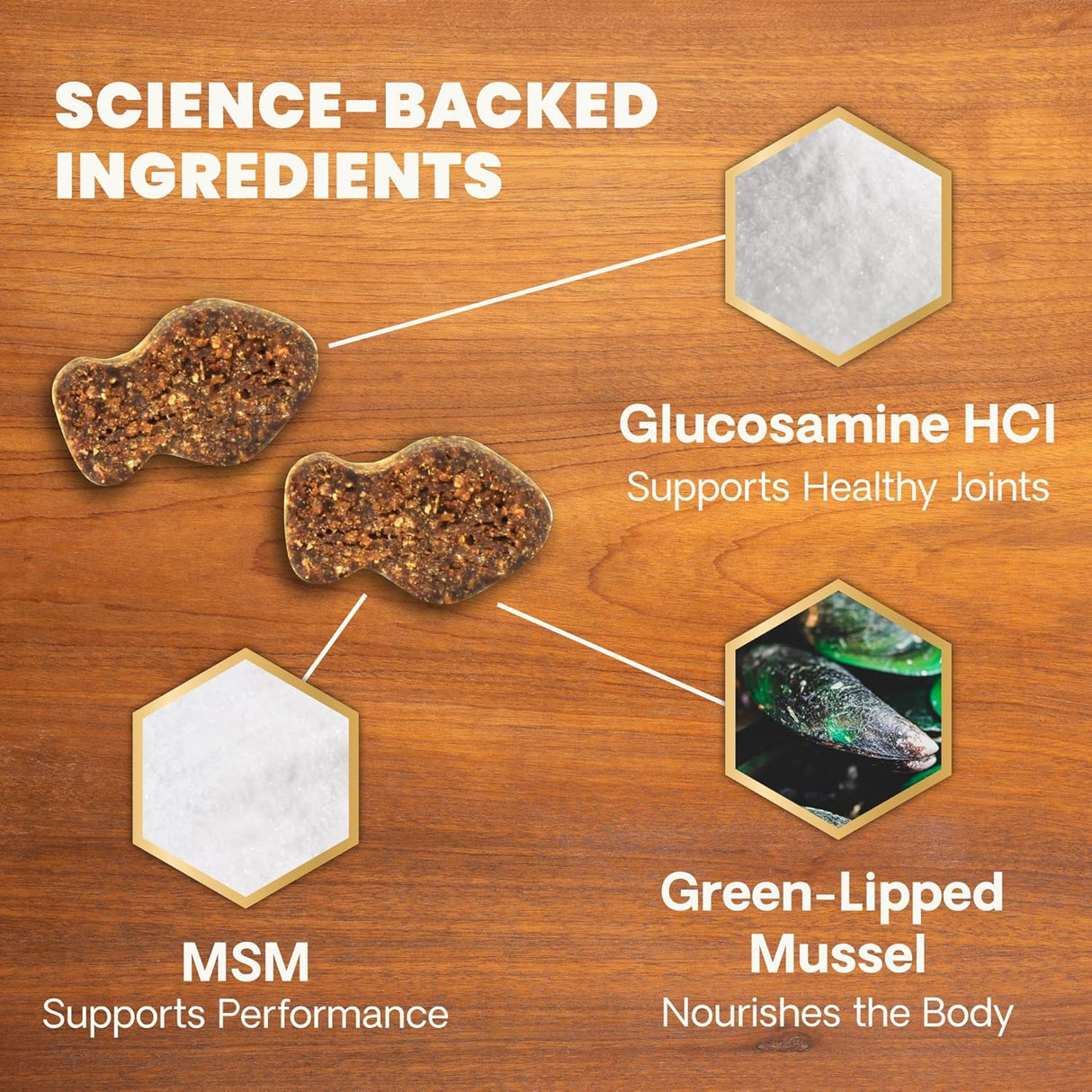 VetriScience Ultimate Strength Healthy Hip & Joint Chews Cats Fish Flavor 30 Masticables