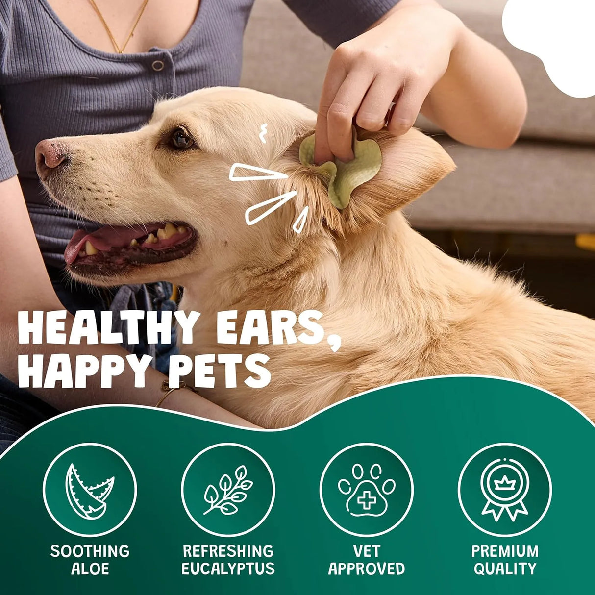 SCRUBBY PET - Scrubby Pet Dog Ear Wipes for Dogs 125 Toallitas 2 Pack - The Red Vitamin MX - Cuidado Del Oído De Perros - {{ shop.shopifyCountryName }}