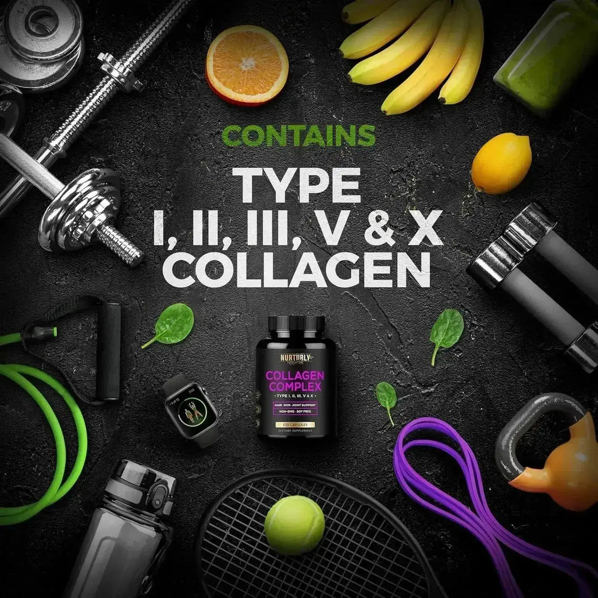 NURTURLY - NURTURLY Multi Collagen Peptides Powder 120 Capsulas - The Red Vitamin MX - Suplementos Alimenticios - {{ shop.shopifyCountryName }}