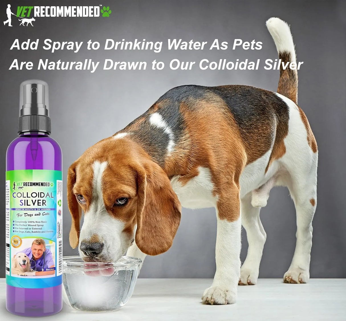 VET RECOMMENDED - Vet Recommended Colloidal Silver for Dogs & Cats 8 Fl.Oz. - The Red Vitamin MX - Remedios Para La Picazón De Perros - {{ shop.shopifyCountryName }}