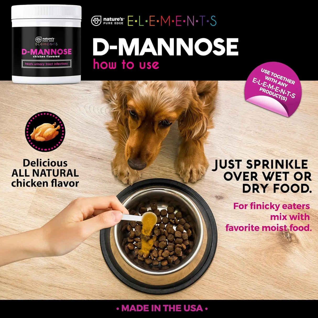 NATURE'S PURE EDGE - Nature's Pure Edge D-Mannose Supplement with Real Chicken for Dogs 115Gr. - The Red Vitamin MX - Salud De Tracto Urinario Para Perros - {{ shop.shopifyCountryName }}