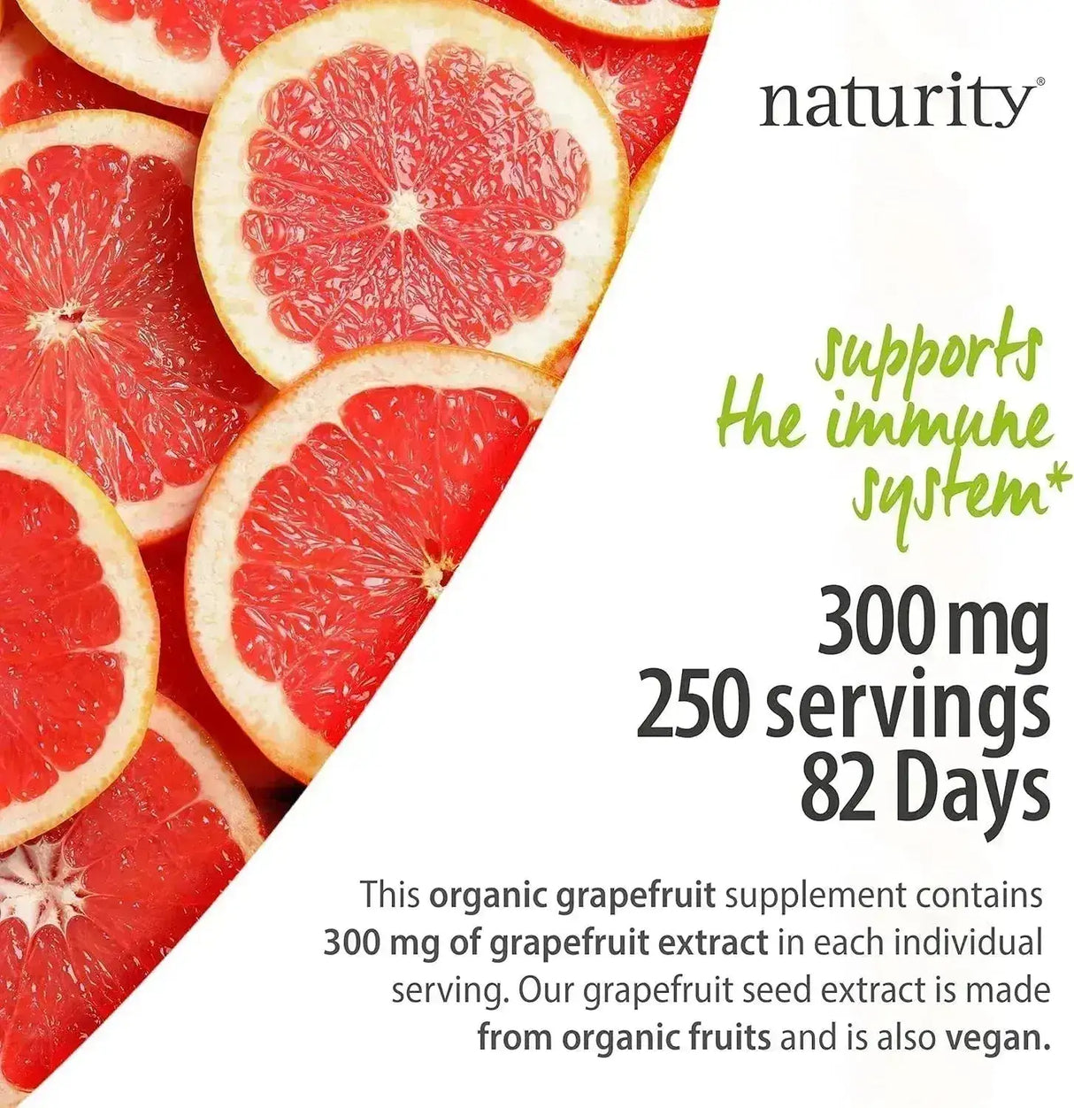 NATURITY - Naturity Organic Grapefruit Seed Extract 300Mg. 100Ml. - The Red Vitamin MX - Suplementos Alimenticios - {{ shop.shopifyCountryName }}