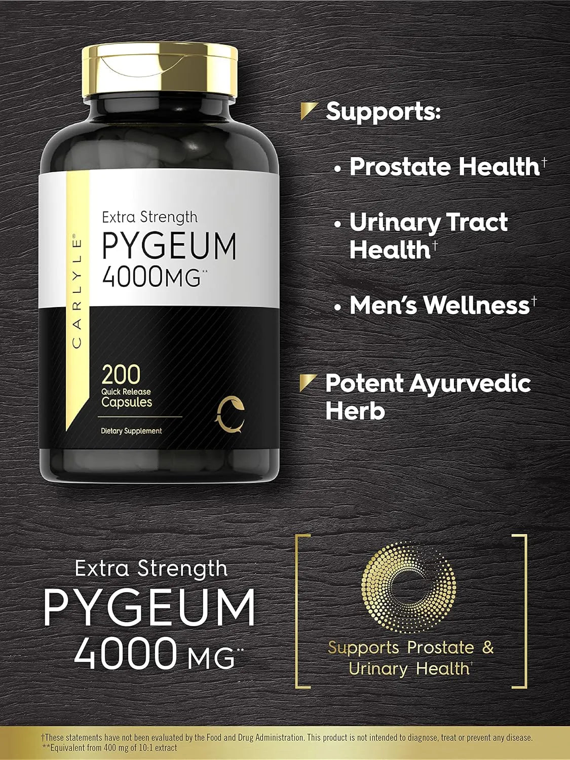 CARLYLE - Carlyle Pygeum Africanum Bark 4000Mg. 200 Capsulas - The Red Vitamin MX - Suplementos Alimenticios - {{ shop.shopifyCountryName }}