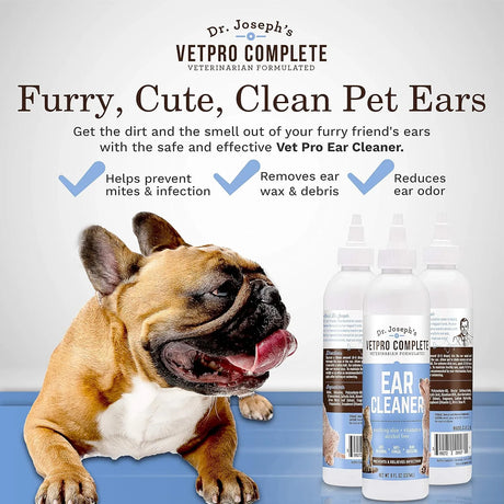 DR. JOSEPH'S - Dr. Joseph's VetPro Complete Dog Ear Cleaner 237Ml. - The Red Vitamin MX - Cuidado Del Oído De Perros - {{ shop.shopifyCountryName }}