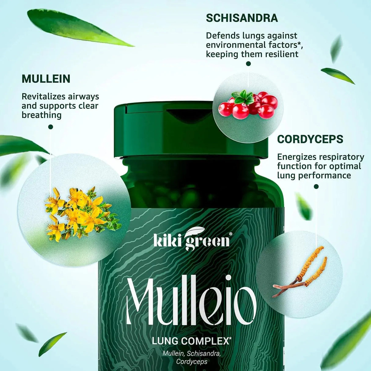 KIKI GREEN - KIKI Green MULLEIO Lung Health 90 Capsulas - The Red Vitamin MX - Suplementos Alimenticios - {{ shop.shopifyCountryName }}