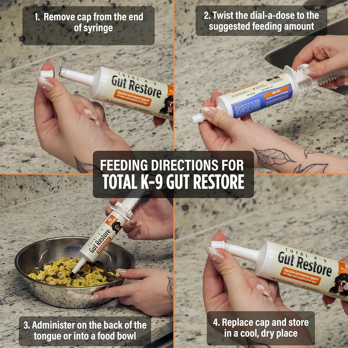 Total K-9 Gut Restore Canine Oral Paste 60Gr.