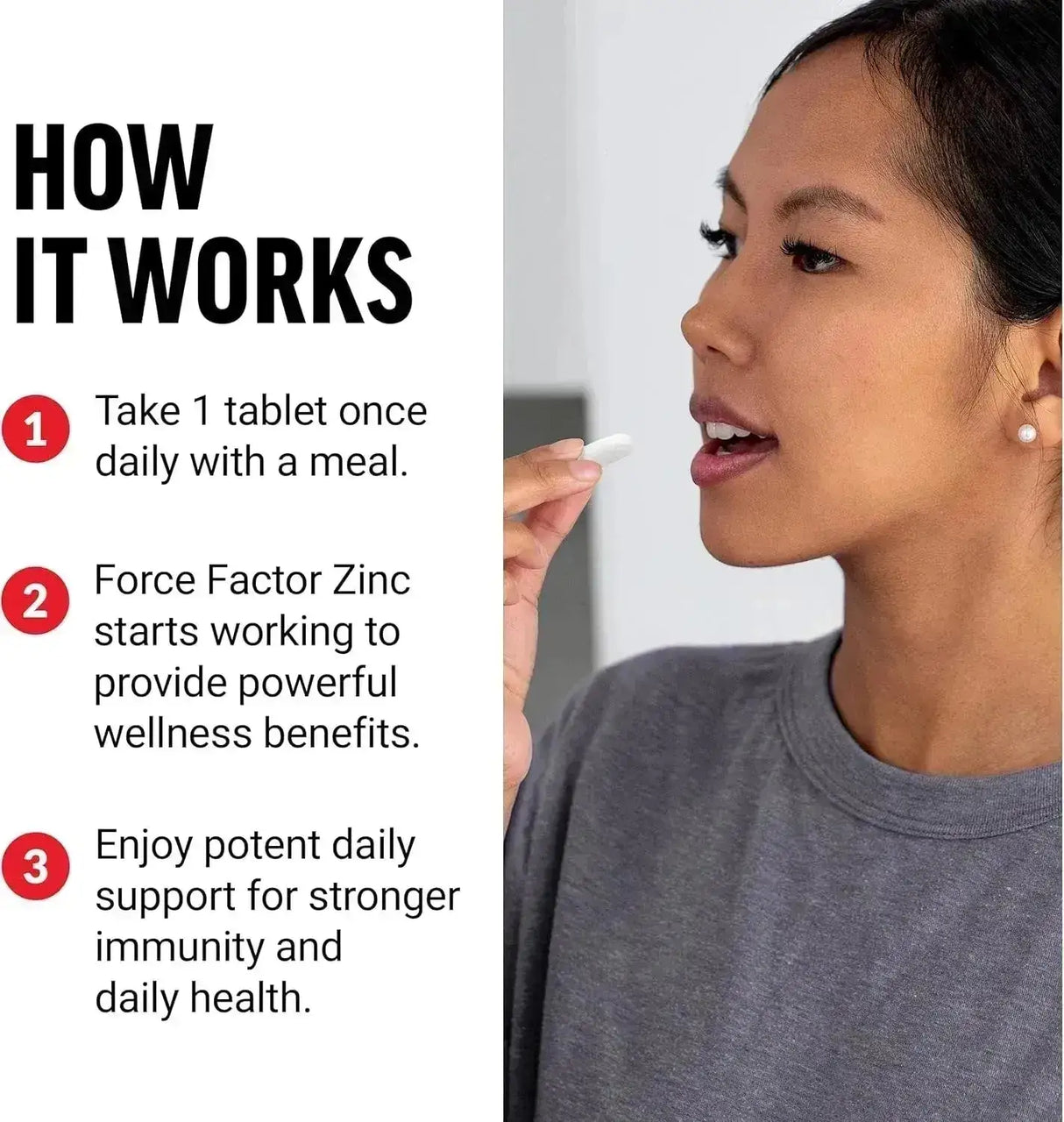 FORCE FACTOR - Force Factor Zinc 50Mg. 240 Tabletas - The Red Vitamin MX - Suplementos Alimenticios - {{ shop.shopifyCountryName }}