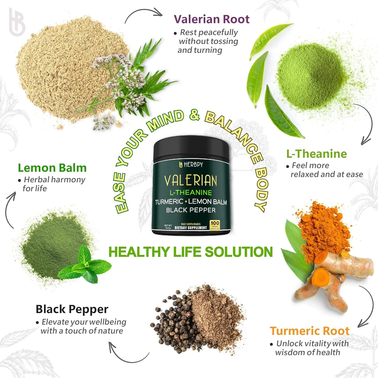 HERBPY - Herbpy 5in1 Valerian Root 100 Capsulas - The Red Vitamin MX - Suplementos Alimenticios - {{ shop.shopifyCountryName }}