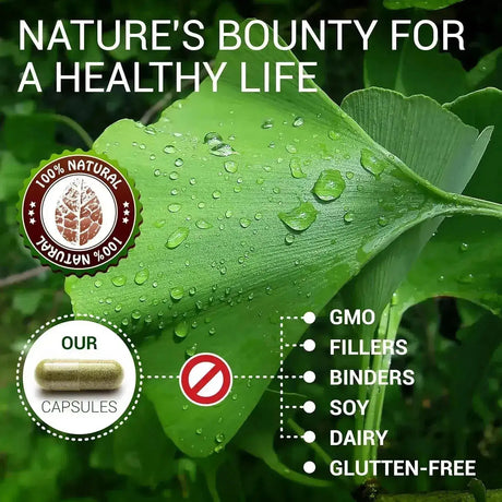 HERBALICIOUS - HERBALICIOUS Ginkgo Biloba 500Mg. 100 Capsulas - The Red Vitamin MX - Suplementos Alimenticios - {{ shop.shopifyCountryName }}