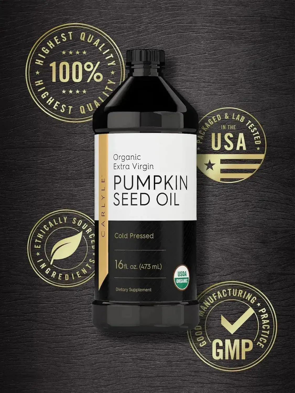 CARLYLE - Carlyle Pumpkin Seed Oil Organic Cold Pressed 473Ml. - The Red Vitamin MX - Suplementos Alimenticios - {{ shop.shopifyCountryName }}