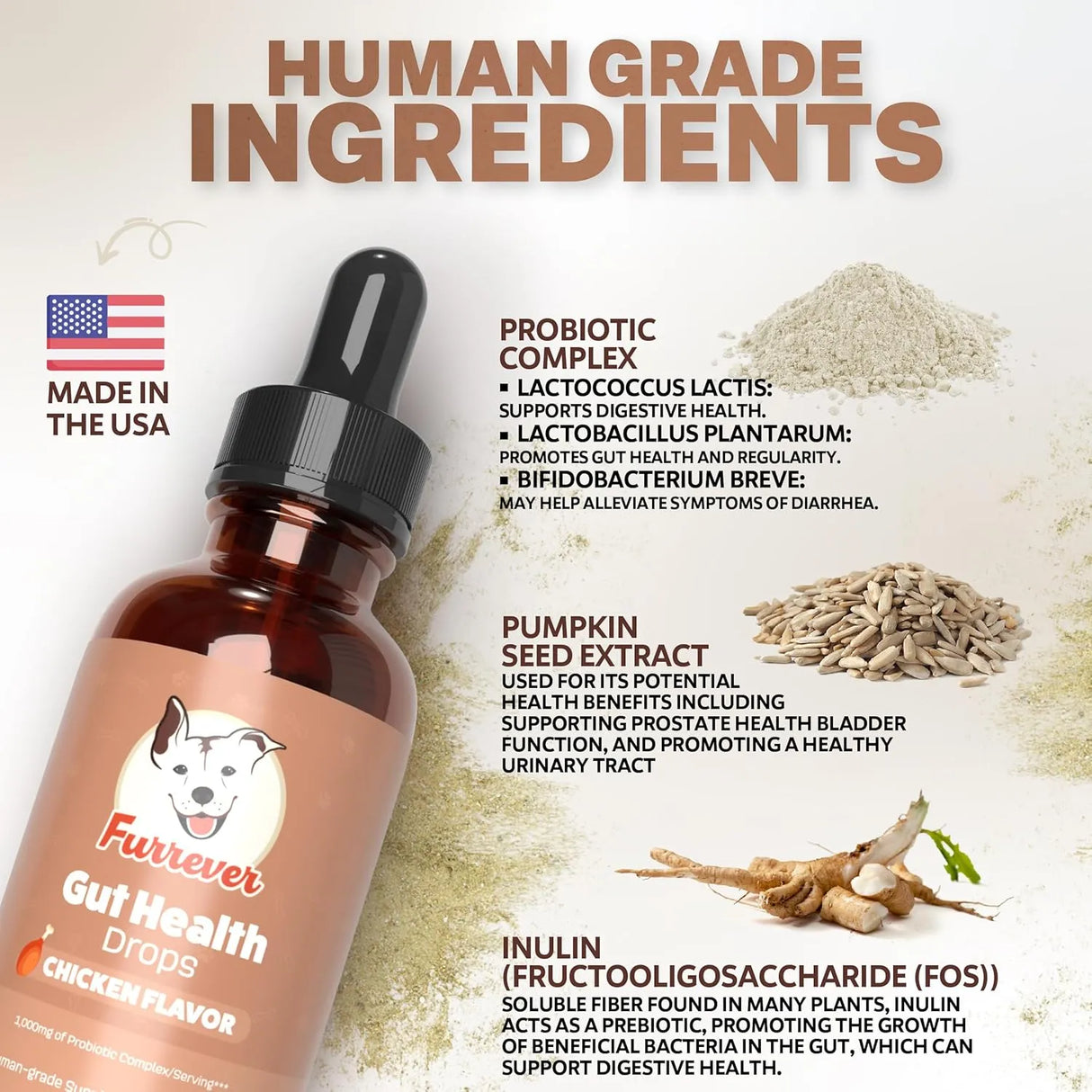 FURREVER - Furrever Gut Health Probiotics for Dogs Chicken Flavor 2 Fl.Oz. - The Red Vitamin MX - Probióticos Para Perros - {{ shop.shopifyCountryName }}