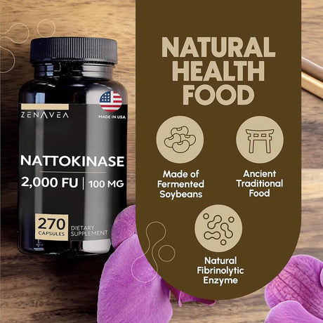 ZENAVEA - Zenavea Nattokinase 2000 FU 270 Capsulas - The Red Vitamin MX - Suplementos Alimenticios - {{ shop.shopifyCountryName }}