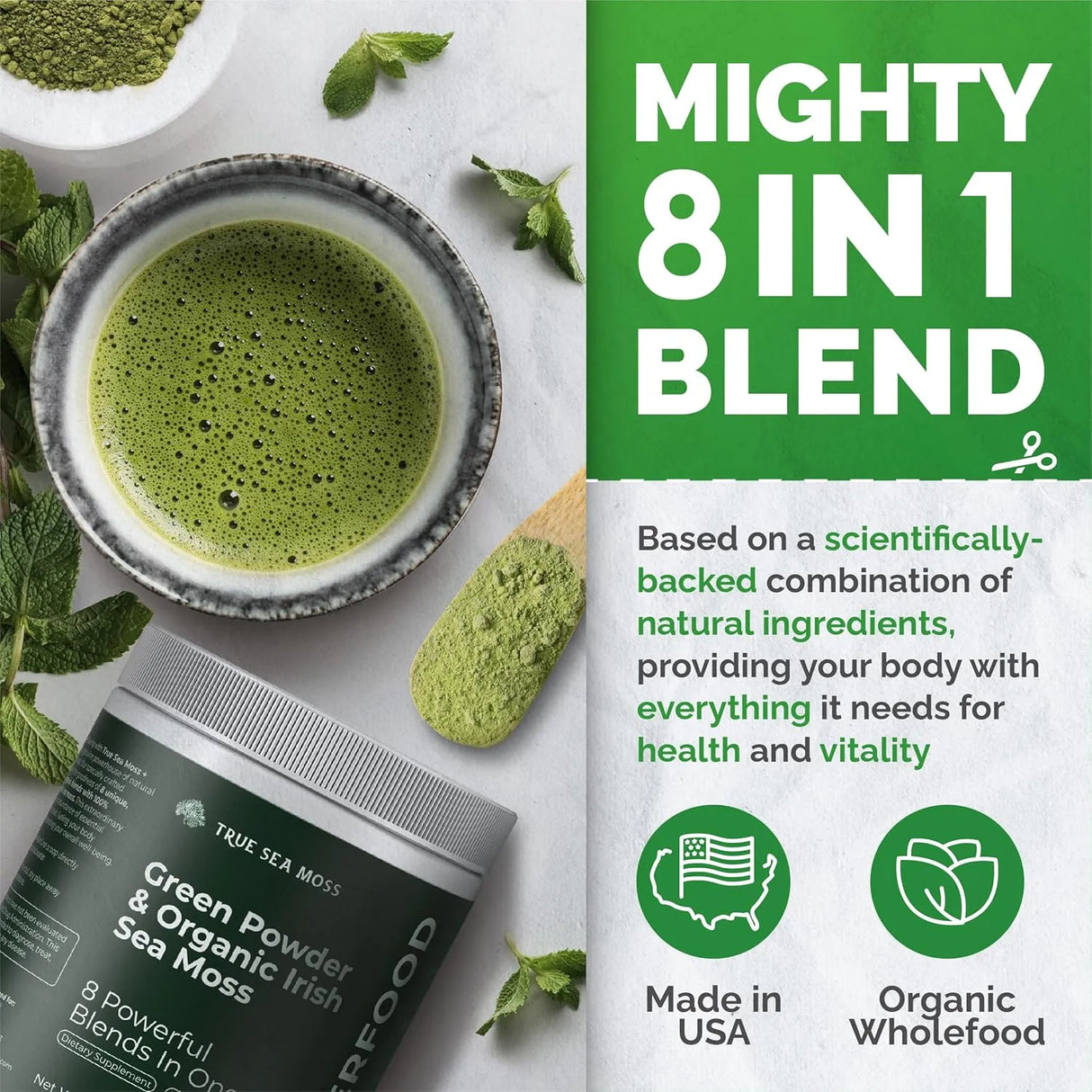 TRUESEAMOSS - TrueSeaMoss Greens Powder 30 Servicios 203Gr. - The Red Vitamin MX - Suplementos Alimenticios - {{ shop.shopifyCountryName }}