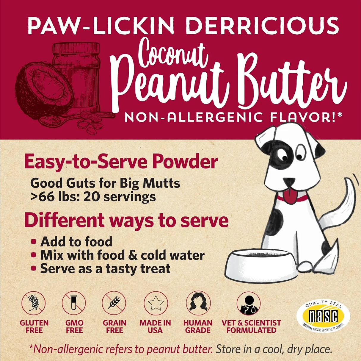FIDOBIOTICS - Fidobiotics Good Guts for Big Mutts Probiotic for Dogs 20 Dias - The Red Vitamin MX - Probióticos Para Perros - {{ shop.shopifyCountryName }}