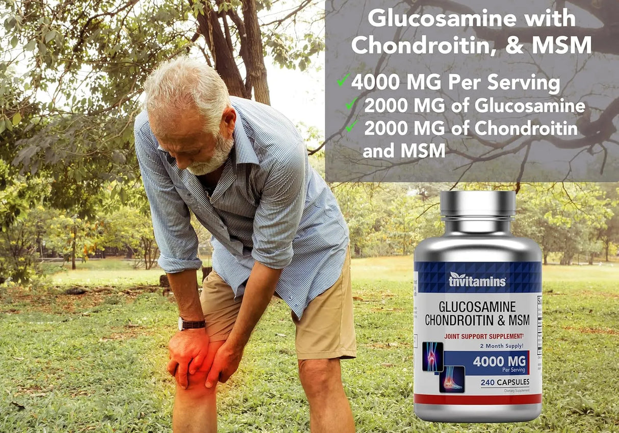 TNTVITAMINS - tnvitamins Glucosamine Chondroitin & MSM 240 Capsulas - The Red Vitamin MX - Suplementos Alimenticios - {{ shop.shopifyCountryName }}