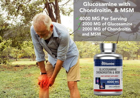 TNTVITAMINS - tnvitamins Glucosamine Chondroitin & MSM 240 Capsulas - The Red Vitamin MX - Suplementos Alimenticios - {{ shop.shopifyCountryName }}