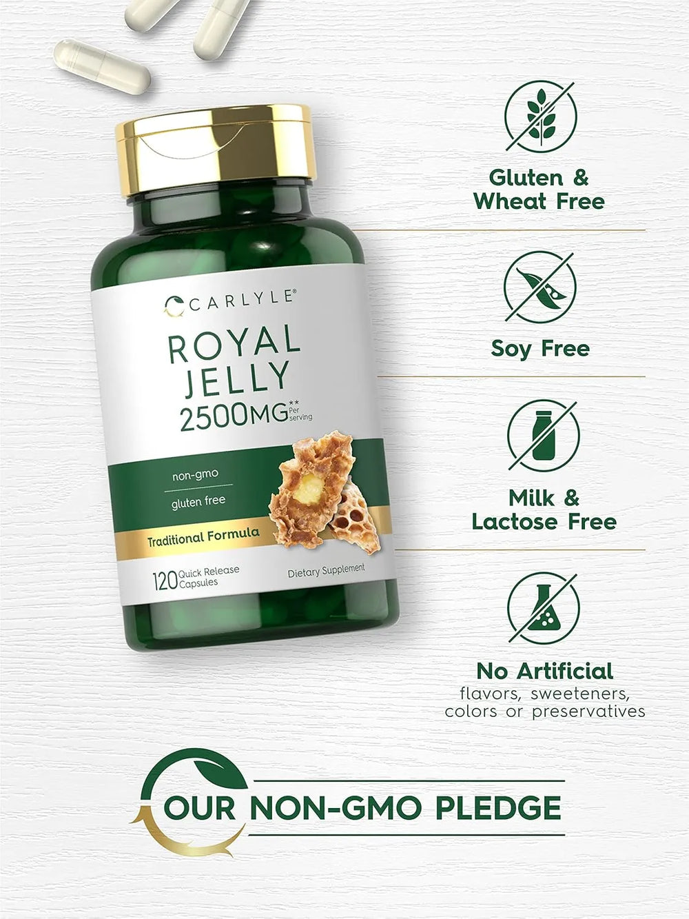 CARLYLE - Carlyle Royal Jelly 2500Mg. 120 Capsulas - The Red Vitamin MX - Suplementos Alimenticios - {{ shop.shopifyCountryName }}