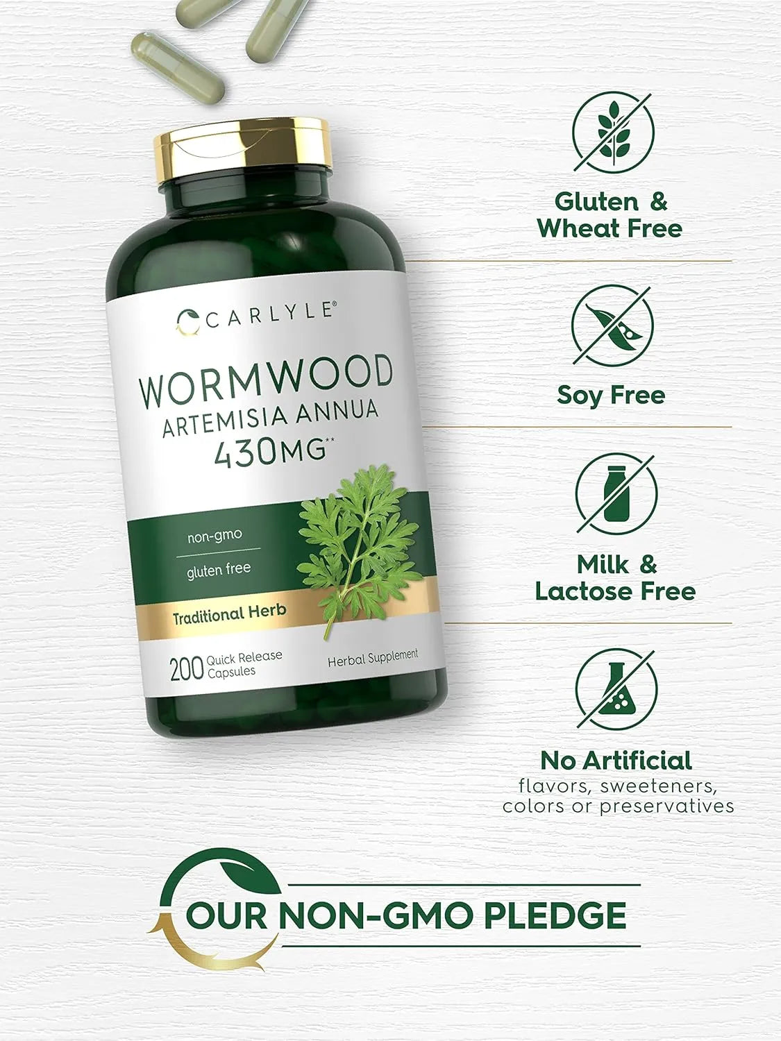 CARLYLE - Carlyle Wormwood 430Mg. 200 Capsulas - The Red Vitamin MX - Suplementos Alimenticios - {{ shop.shopifyCountryName }}