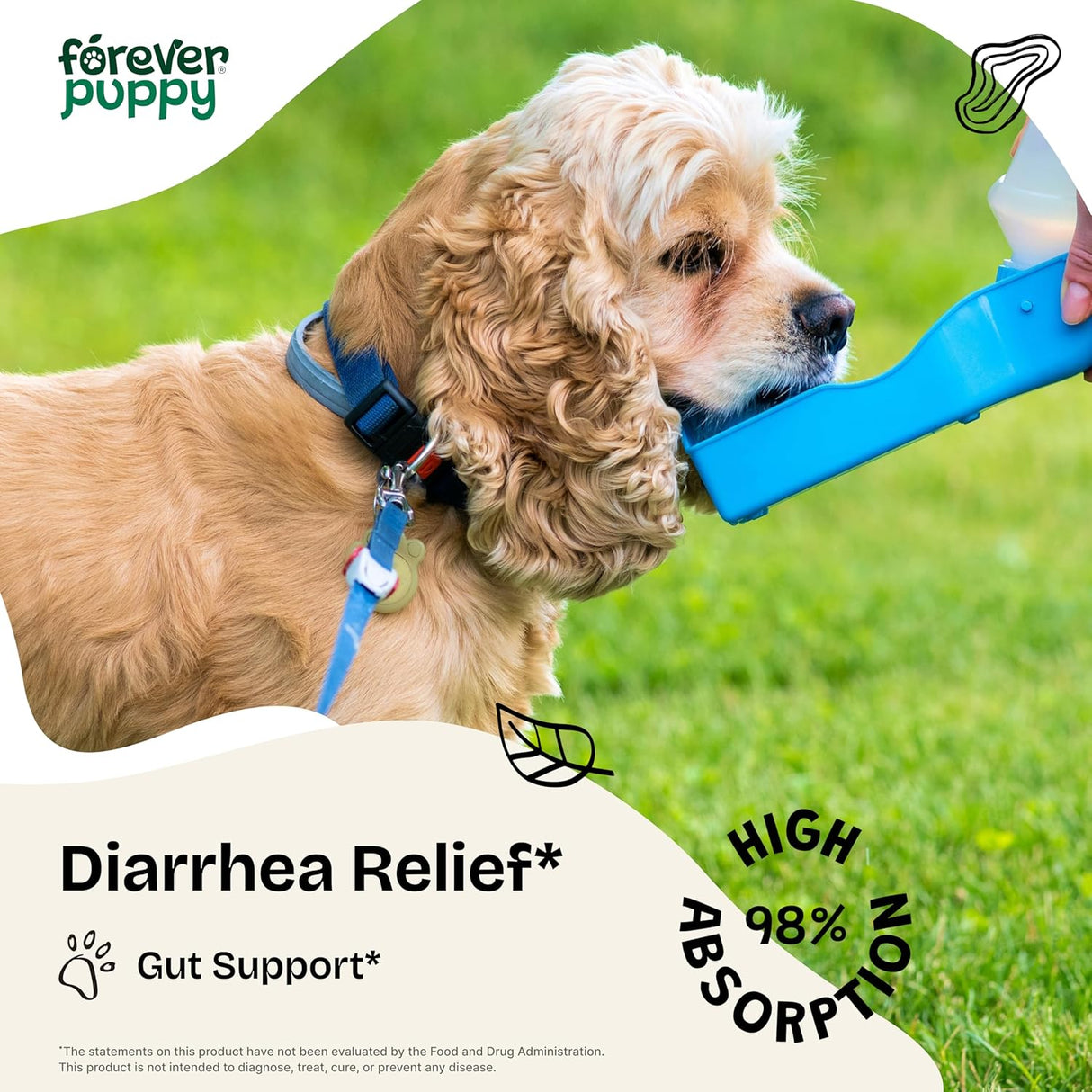 Forever Puppy Anti-Diarrhea Liquid Drops for Dogs 4 Fl.Oz.