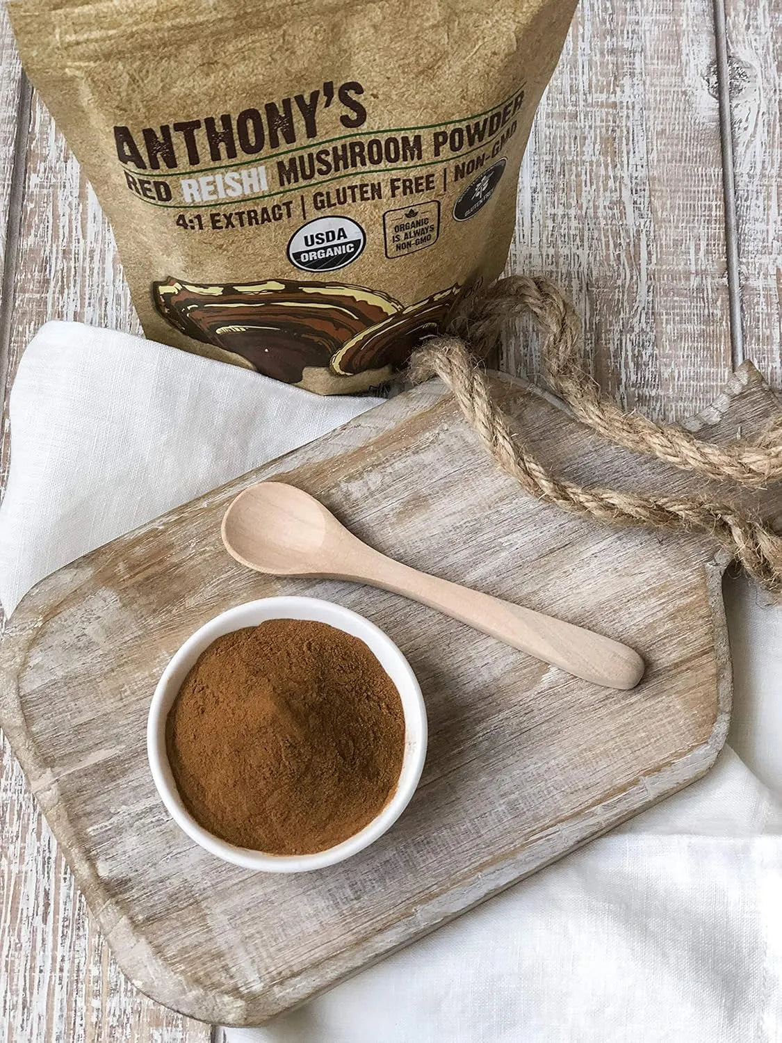 ANTHONY´S - Anthony's Organic Red Reishi Mushroom Extract Powder 170Gr. - The Red Vitamin MX - Suplementos Alimenticios - {{ shop.shopifyCountryName }}