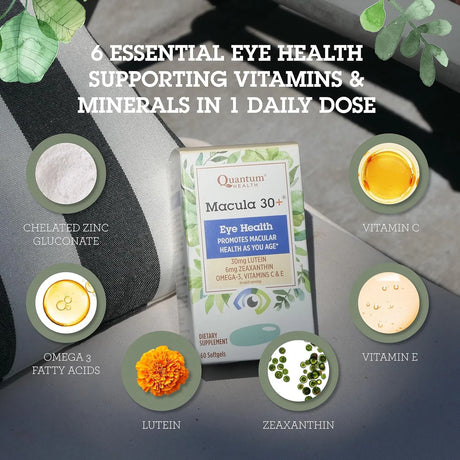 QUANTUM HEALTH - Quantum Health Macula 30+ Eye Health 60 Capsulas Blandas - The Red Vitamin MX - Suplementos Alimenticios - {{ shop.shopifyCountryName }}