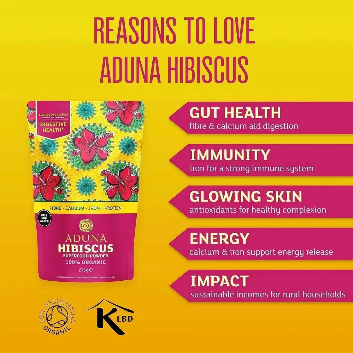 ADUNA - Aduna Organic Hibiscus Flower Powder 275Gr. - The Red Vitamin MX - Suplementos Alimenticios - {{ shop.shopifyCountryName }}