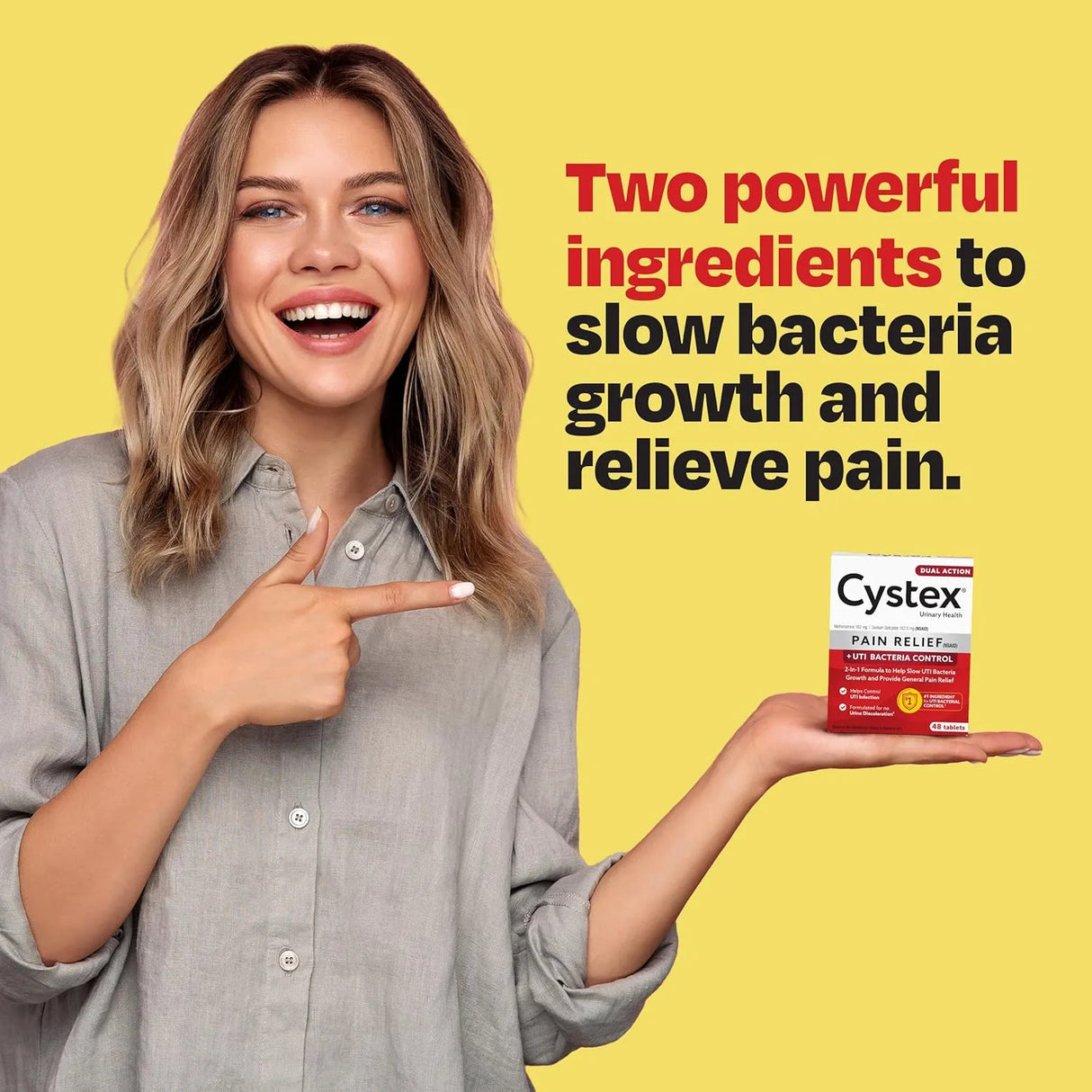 CYSTEX - Cystex Dual Action UTI Pain Relief & Prevention Tablets 48 Tabletas - The Red Vitamin MX - Suplementos Alimenticios - {{ shop.shopifyCountryName }}