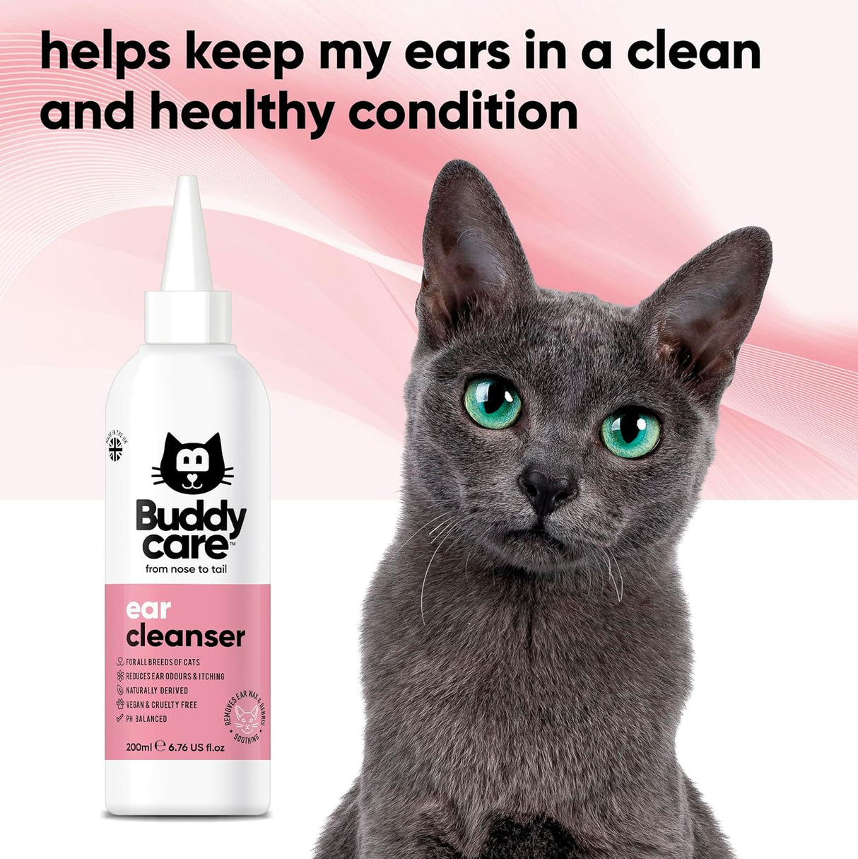 Buddycare Cat Ear Cleanser 200Ml.