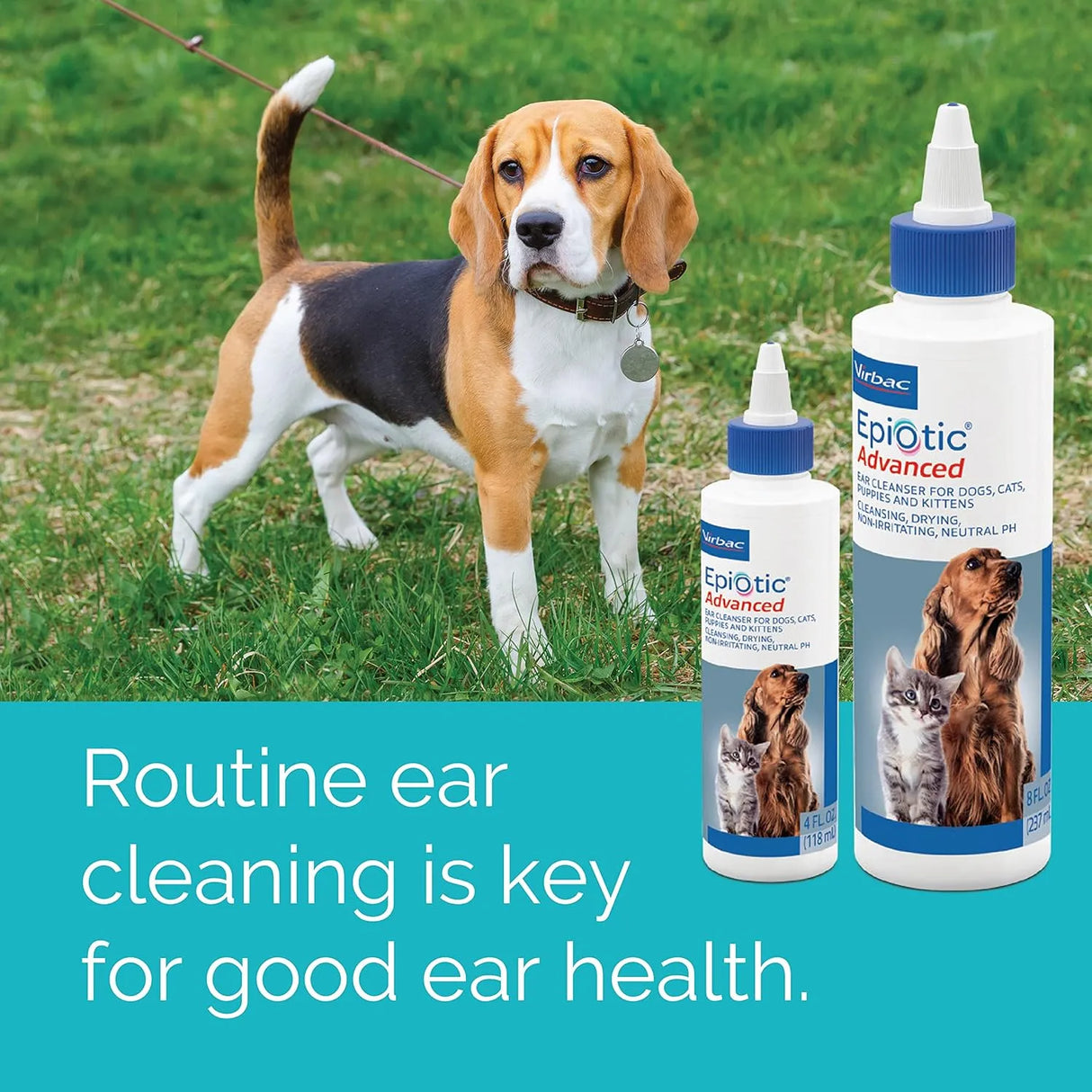 VIRBAC - Virbac Epi-Otic Advanced Ear Cleanser For Dogs and Cats 4 Fl.Oz. - The Red Vitamin MX - Cuidado Del Oído De Perros - {{ shop.shopifyCountryName }}