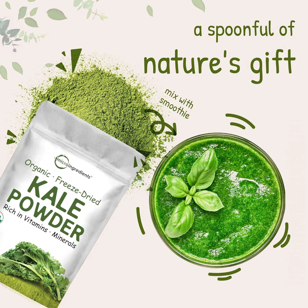 MICRO INGREDIENTS - Micro Ingredients Organic Kale Powder 907Gr. - The Red Vitamin MX - Suplementos Alimenticios - {{ shop.shopifyCountryName }}