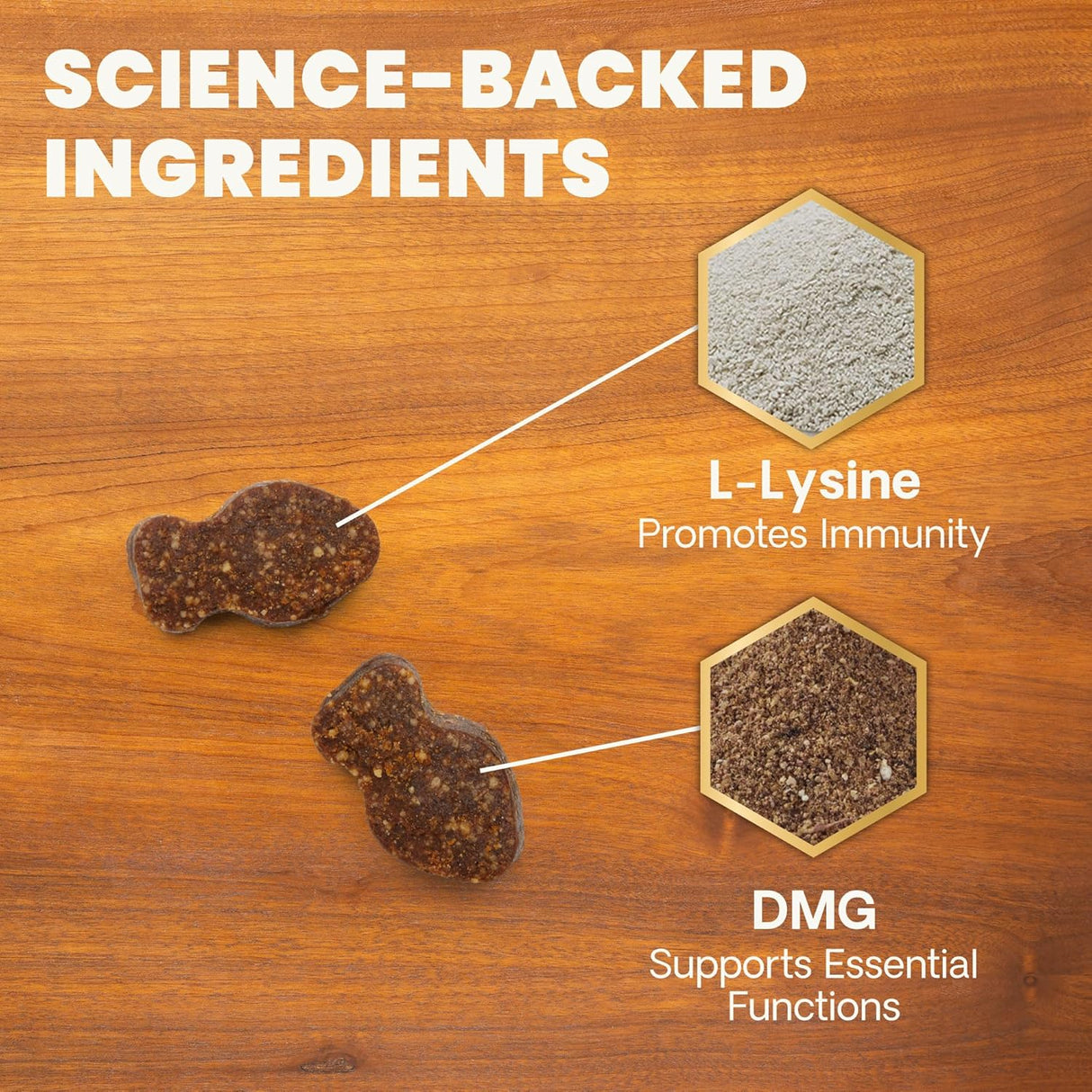 VetriScience Lysine Immunity Health Chews for Cats Chicken 90 Masticables