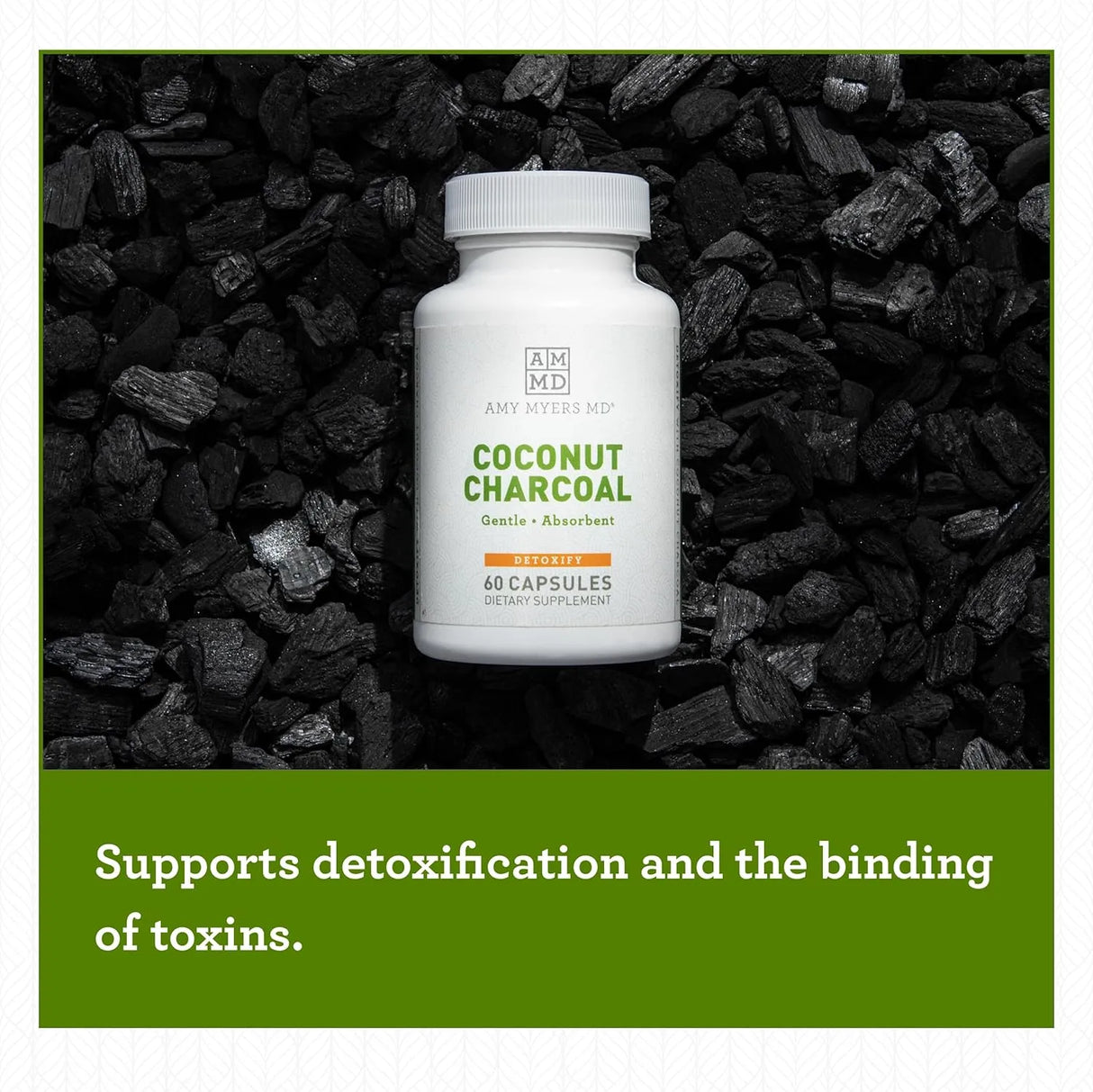 AMY MYERS MD - Amy Myers MD Coconut Charcoal Natural Activated Charcoal 60 Capsulas - The Red Vitamin MX - Suplementos Alimenticios - {{ shop.shopifyCountryName }}