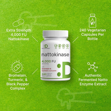DEAL SUPPLEMENT - Deal Supplement Nattokinase 4,000 FU 240 Capsulas - The Red Vitamin MX - Suplementos Alimenticios - {{ shop.shopifyCountryName }}