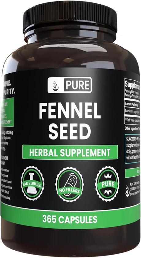 PURE ORIGINAL INGREDIENTS - Pure Original Ingredients Fennel Seed 365 Capsulas - The Red Vitamin MX - Suplementos Alimenticios - {{ shop.shopifyCountryName }}