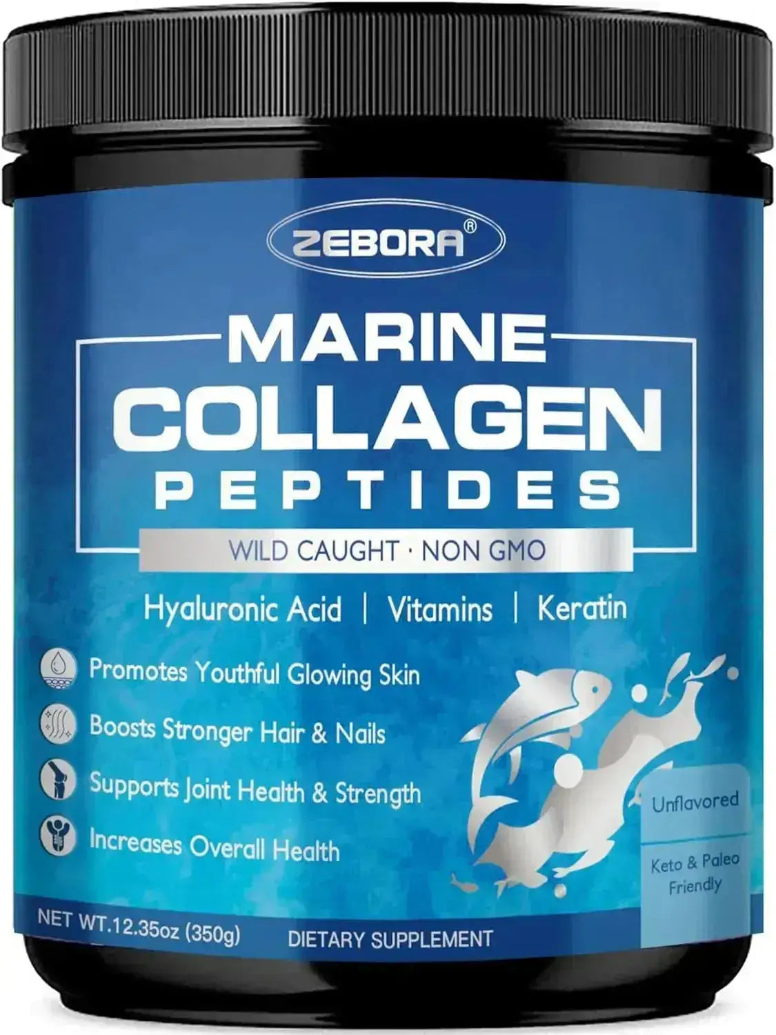 ZEBORA - ZEBORA Marine Collagen Peptides Powder 350Gr. - The Red Vitamin MX - Suplementos Alimenticios - {{ shop.shopifyCountryName }}