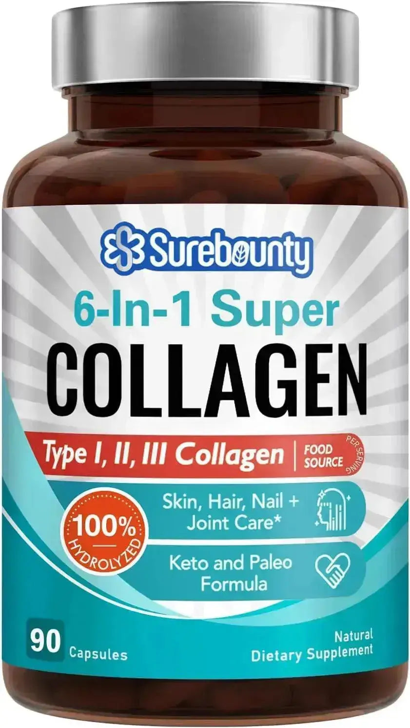 SUREBOUNTY - Surebounty Multi Collagen Complex 90 Capsulas - The Red Vitamin MX - Suplementos Alimenticios - {{ shop.shopifyCountryName }}