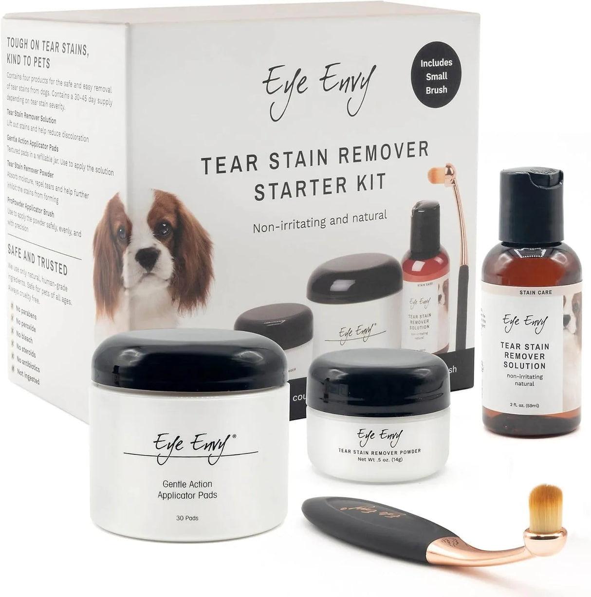 EYE ENVY - Eye Envy Dog Tear Stain Remover Starter Kit with ProPowder Brush - The Red Vitamin MX - Cuidado De Los Ojos De Los Perros - {{ shop.shopifyCountryName }}