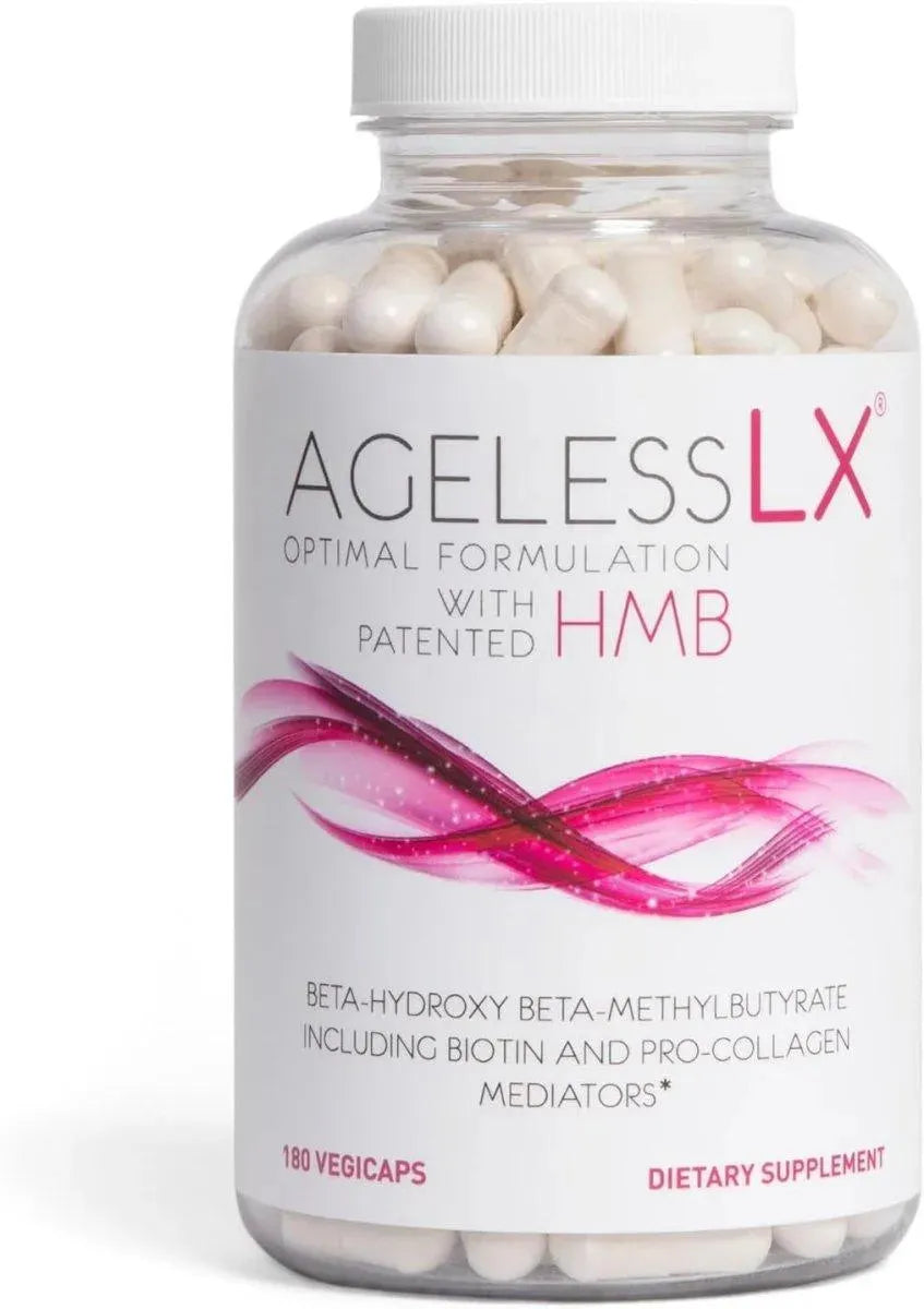 AGELESSLX - AgelessLX HMB Collagen Enhancer 180 Capsulas - The Red Vitamin MX - Suplementos Alimenticios - {{ shop.shopifyCountryName }}