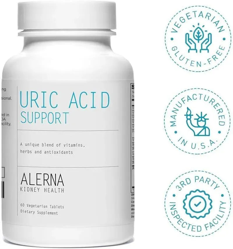 ALERNA - Alerna Uric Acid Support 60 Tabletas - The Red Vitamin MX - Suplementos Alimenticios - {{ shop.shopifyCountryName }}